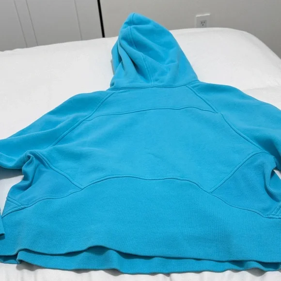 Lululemon Women’s Scuba Half-Zip Turquoise Blue Hoodie - Picture 5 of 5